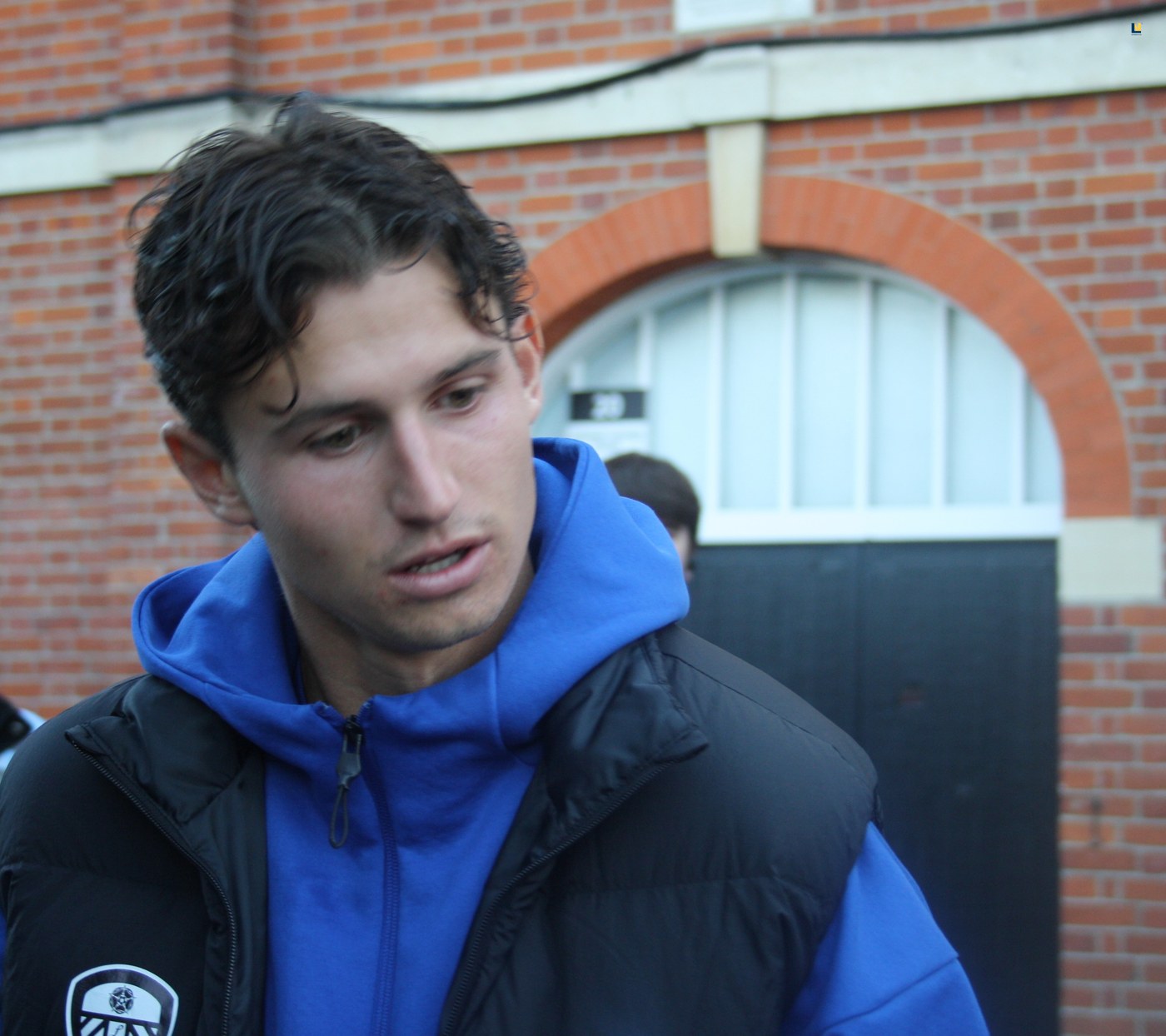 Brenden Aaronson representing Leeds United