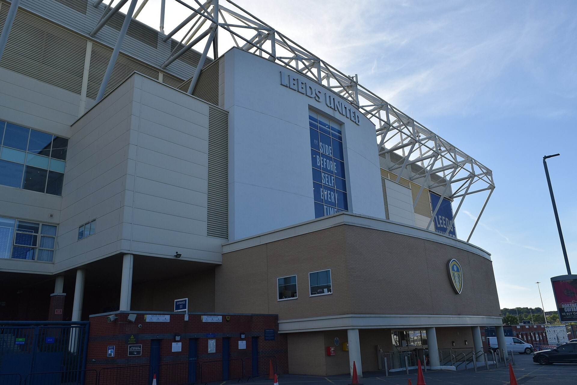 Leeds United Women club: the East Stand at Elland Road in Leeds