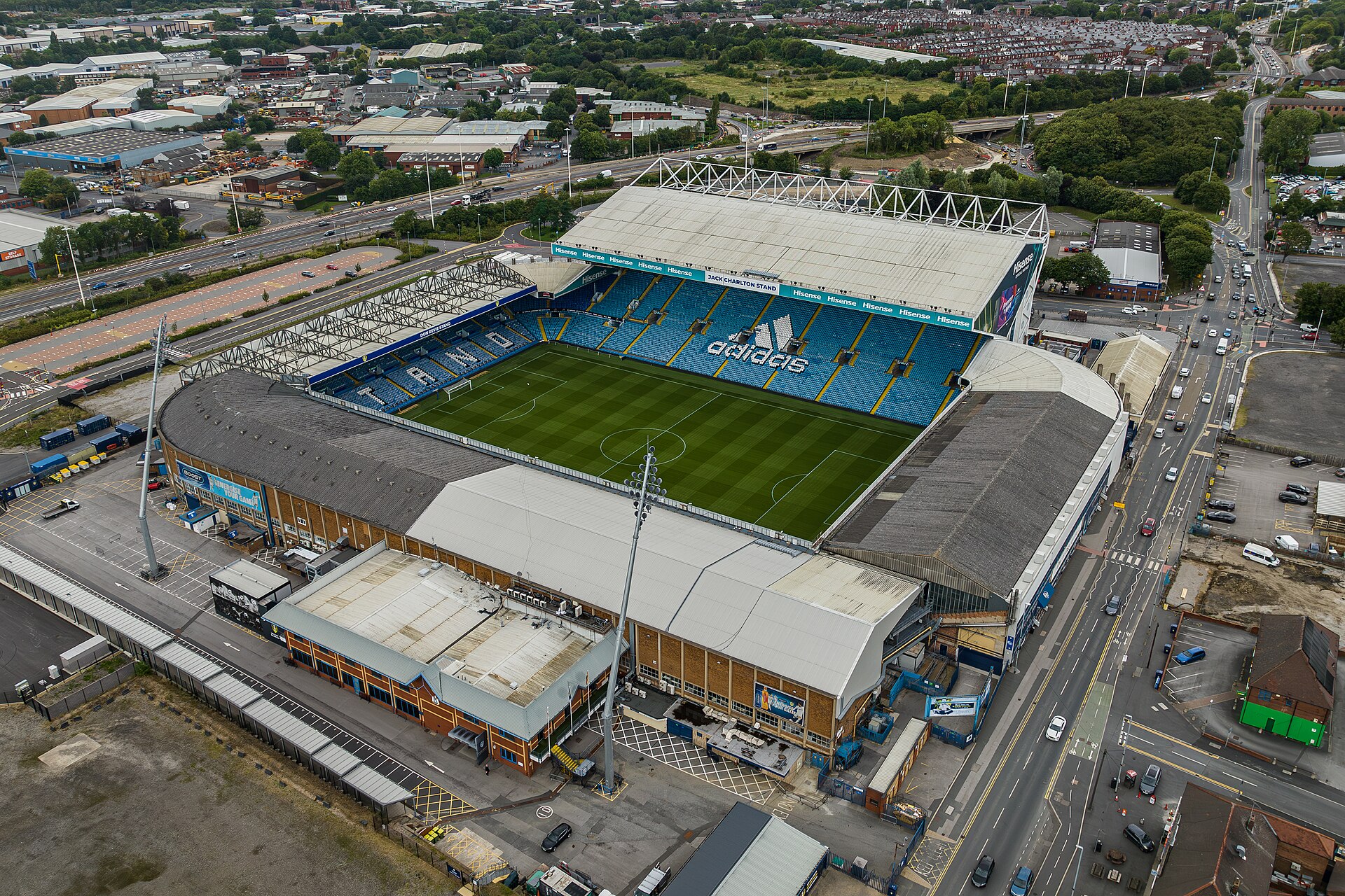 Elland Road, home of James Justin's Leeds United