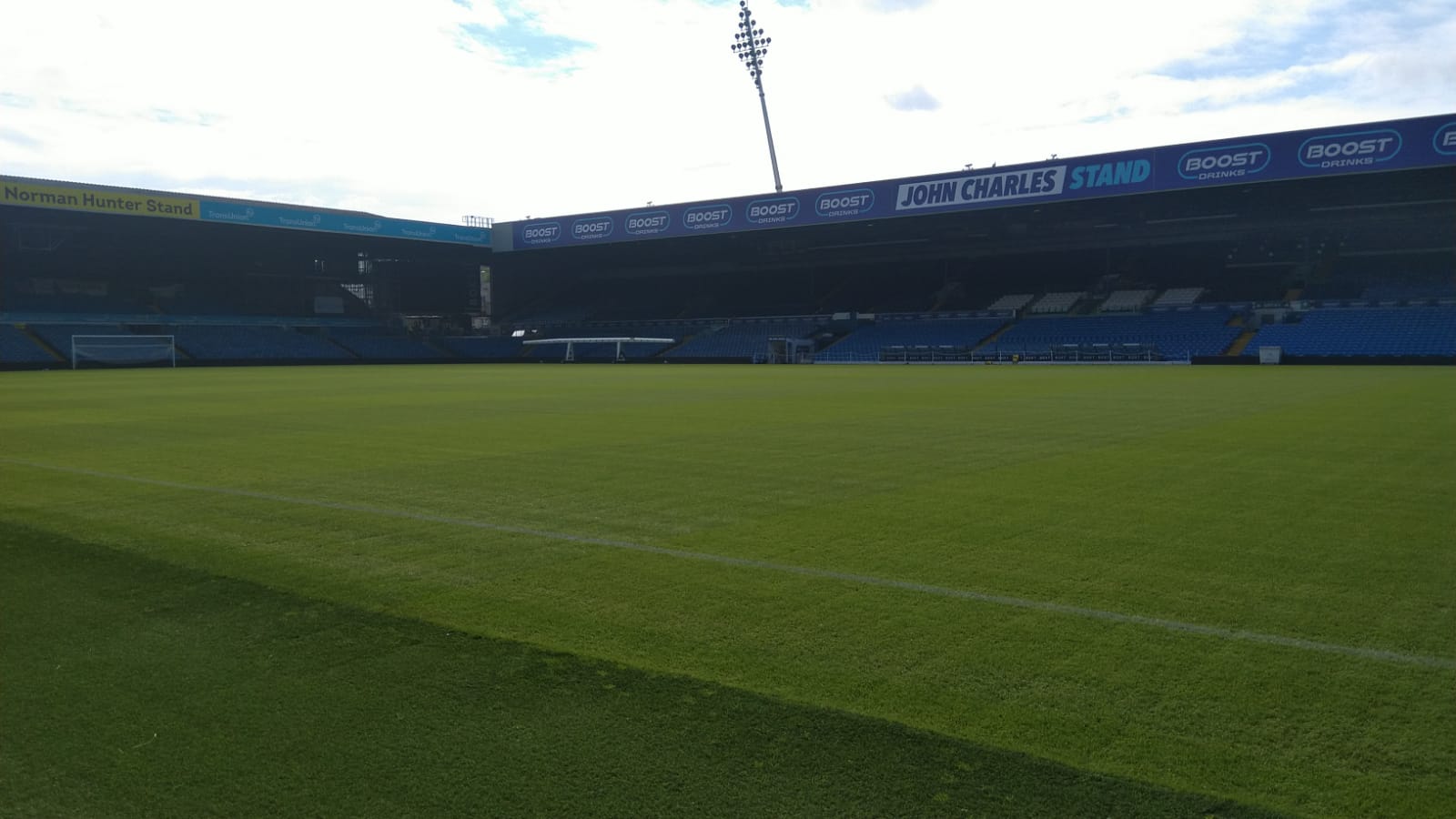 Leeds accessible parking: Elland Road West Stand, 2022 archive view