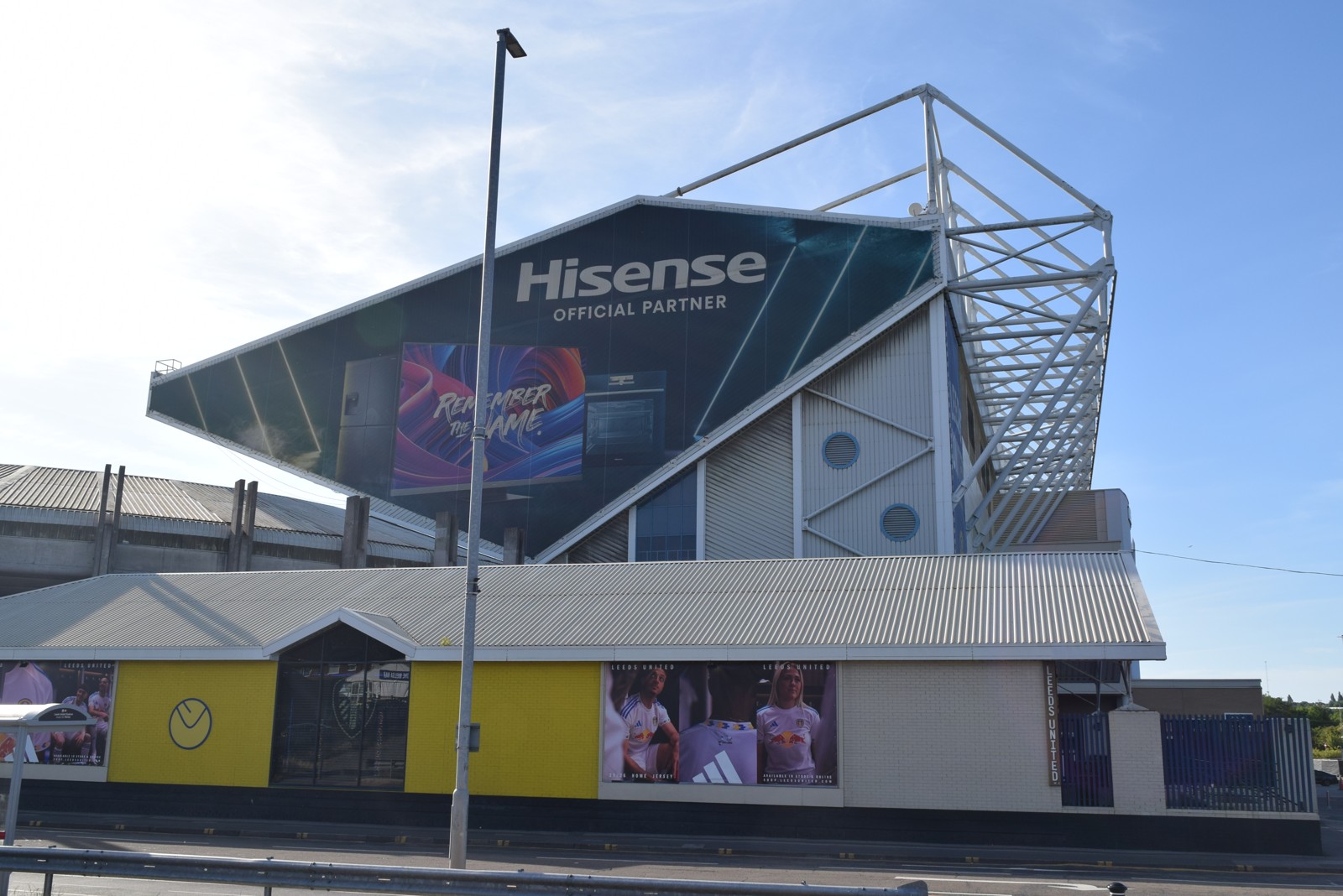 Leeds Man United referee: the East Stand at Elland Road, July 2025 (file photo)