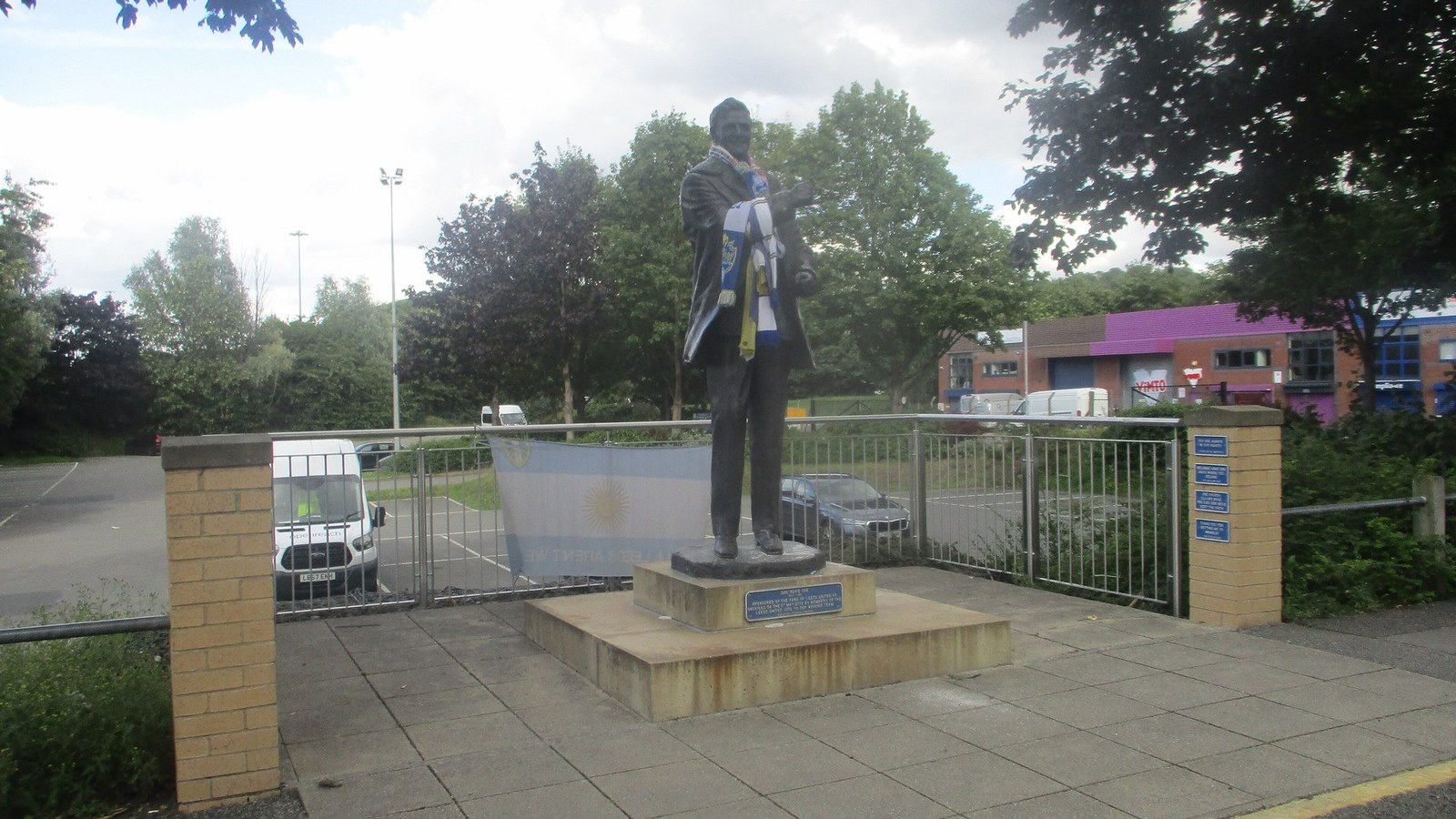 Elland Road and the Billy Bremner statue as the Leeds United international break ends