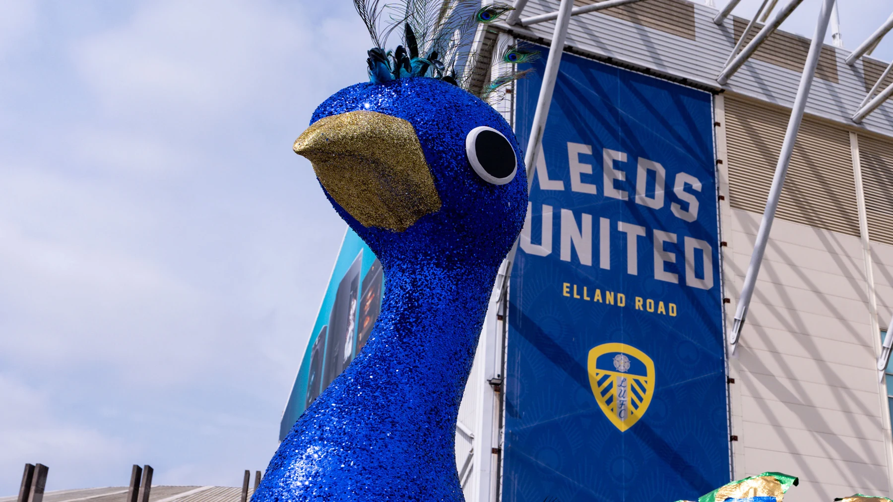 Elland Road peacock statue, used with the Leeds BOXT partnership update